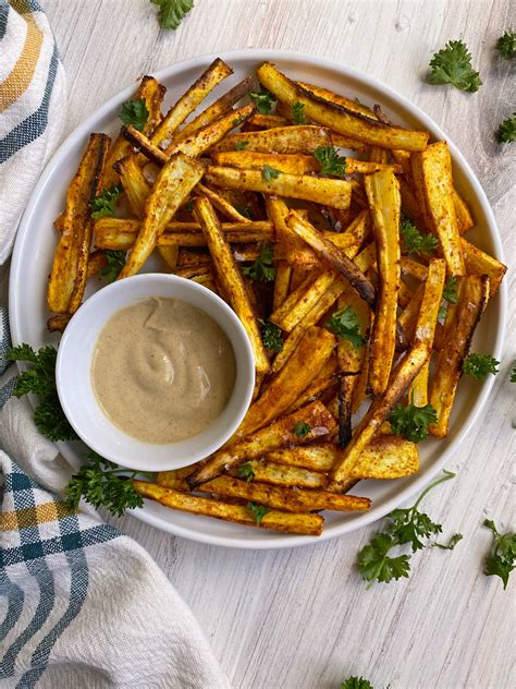 Air Fryer Parsnip Fries (Paleo, Vegan, Whole30) - Bake It Paleo