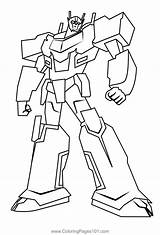 Optimus Prime From Transformers Coloring Page For Kids  Free sketch template