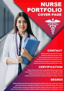 Nursing Portfolio Cover Page Template Ms Word Cover P - vrogue.co