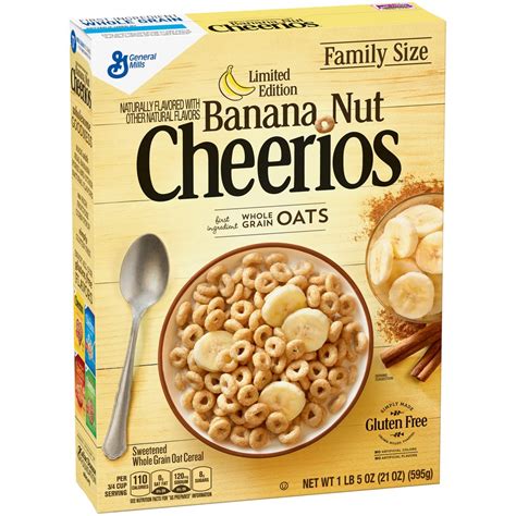 Cheerios Gluten Free Breakfast Cereal, Banana Nut, 21 Oz - Walmart.com ...