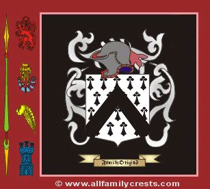 French family crest and meaning of the coat of arms for the surname ...