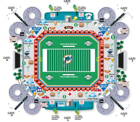 Dolphin Stadium Parking Map