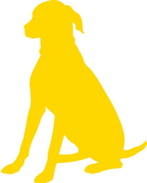 Sitting Dog Silhouette | Free vector silhouettes