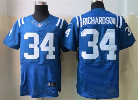 Men's NFL Indianapolis Colts #34 Richardson Blue Elite Jersey | Team blue, Indianapolis colts ...