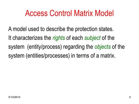 PPT - Computer Security Access Control Matrix PowerPoint Presentation ...