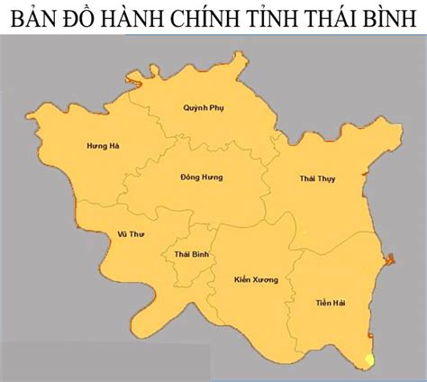 TẢI Bản đồ Hành chính tỉnh Thái Bình Khổ Lớn Mới Nhất 2023