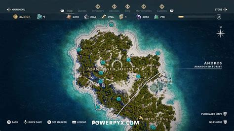 Assassin's Creed Odyssey Orichalcum Fragment Locations Map