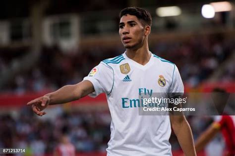 Achraf Hakimi Real Madrid Photos and Premium High Res Pictures - Getty ...