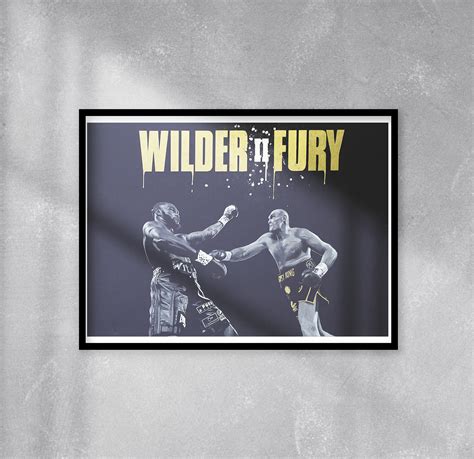 Tyson Fury vs Deontay Wilder II - Limited Edition Print. Tyson Fury print, Tyson Fury wall art ...