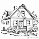 Cute House Coloring Pages  Nation sketch template