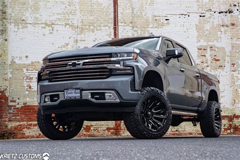 Lifted 2019 Chevy Silverado 1500 With 4 Inch Rough Country Lift Kit And ...