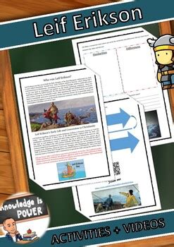 Leif Erikson | Leif Erikson Day Activities + Video | TPT