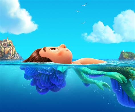 Download Luca Movie Back Float Wallpaper | Wallpapers.com