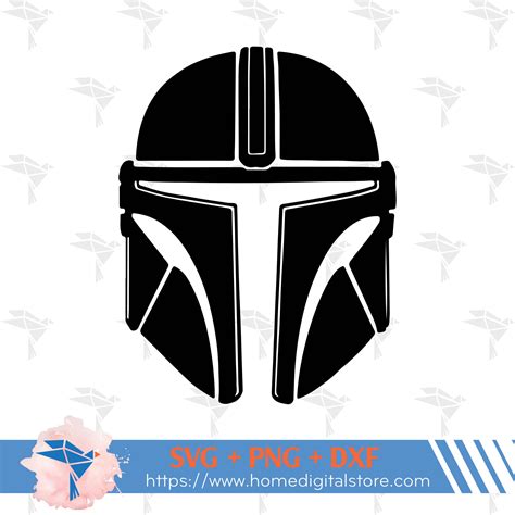 Helmet This is my Birthday SVG The Mandalorian Head Cricut s - Clip Art Library