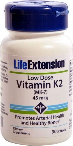 Life Extension Low Dose Vitamin K2 Softgels 45mcg, 90 ct - Harris Teeter