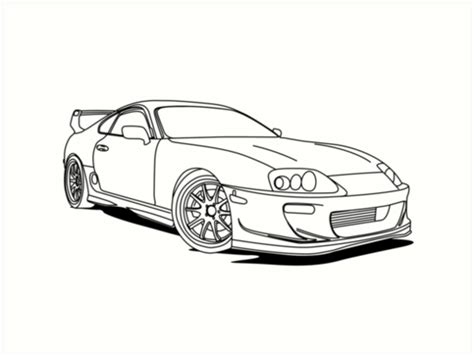 "Toyota Supra" Art Print by MegaLawlz | Redbubble