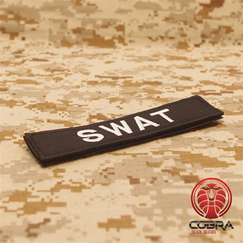 SWAT patch black with Velcro | Airsoft | Military