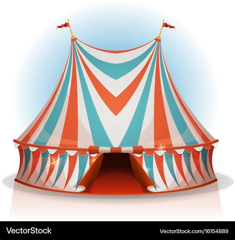 Big top circus tent Royalty Free Vector Image - VectorStock