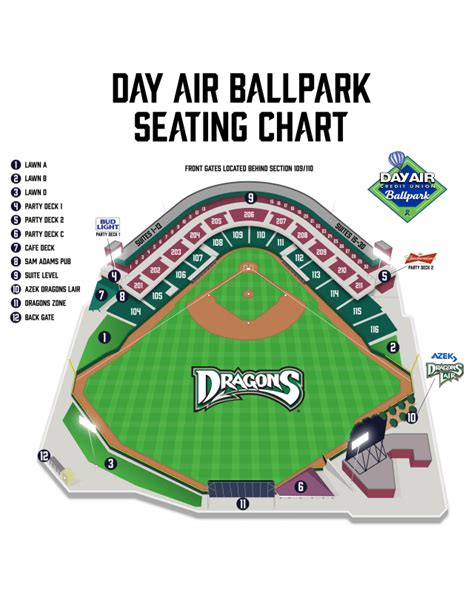 Stadium Seating Chart Dragons - Stadium Seating Chart