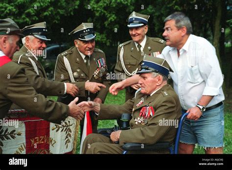 Veterans of the Polish Home Army during the 60th anniversary of the ...