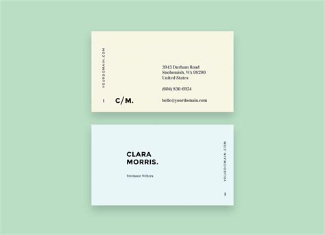 Free Minimal Business Card Template