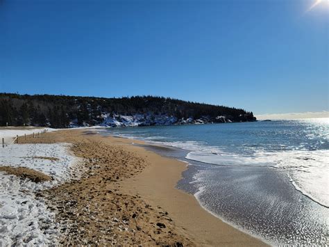 Sand Beach in Winter (U.S. National Park Service)