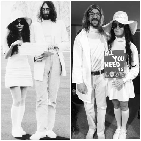 John Lennon Yoko Ono Costume : Hit92 9 Kathrine Nick S Fav Halloween Costumes Facebook - Gurren ...