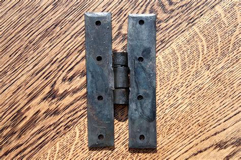 Black H Hinge 5" (pair) | Part of The Rustic Merchant's range of rustic black iron hinges