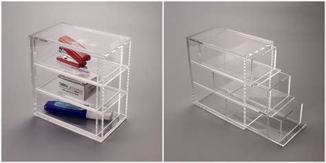 Customized Acrylic Desk Organizer With Drawers Manufacturers Suppliers