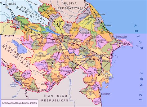 Large map of Azerbaijan | Map, Historical maps, Cartography