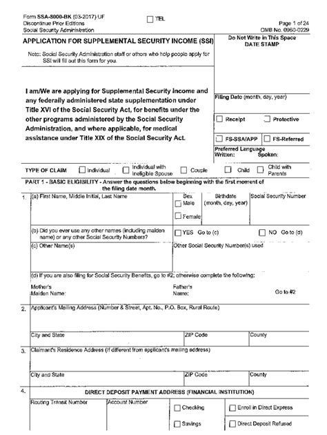 Ssi Application Mailed to Me 2017-2024 Form - Fill Out and Sign ...