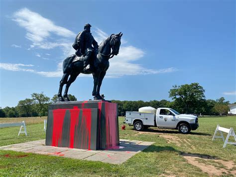 Stonewall Jackson monument near Manassas vandalized on Independence Day