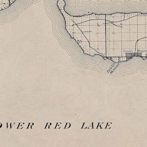 1911 Map of Red Lake Indian Reservation Minnesota - Etsy