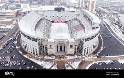 Aerial view of OSU football Stadium Stock Photo - Alamy