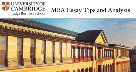 2024-2025 Cambridge Judge MBA Essay Analysis | Admit Expert