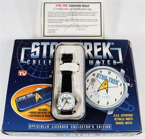 STAR TREK COLLECTIBLE WATCH W/COA