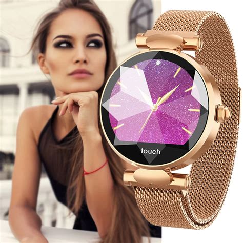 Smart Watch Women luxury Bluetooth Fashion Lady Smart Bracelet Heart Rate Monitor Fitness ...