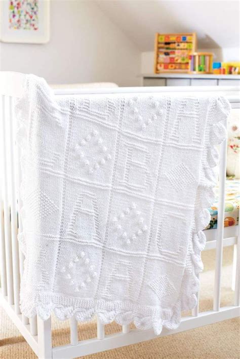 ABC Baby Blanket Knitting Pattern | Knitted baby blankets, Blanket, Baby knitting