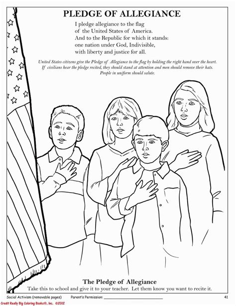 Pledge Of Allegiance Coloring Page Clip Art Library | The Best Porn Website