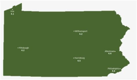 Pennsylvania Presidential Election Map, HD Png Download - kindpng