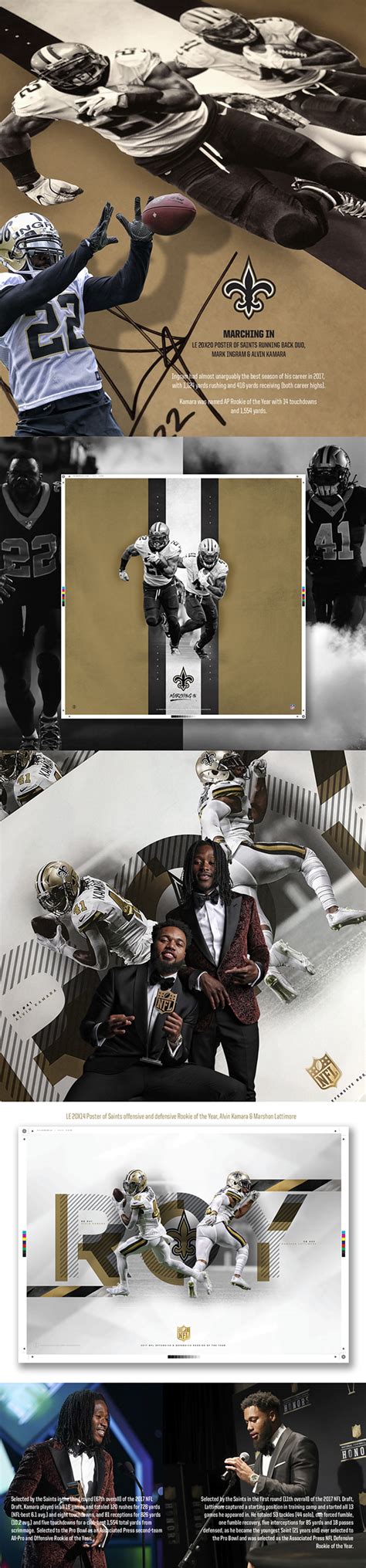 LE 2017 New Orleans Saints posters on Behance