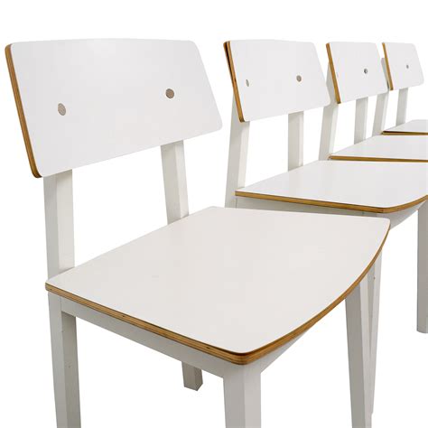 63% OFF - IKEA IKEA White Dining Chairs / Chairs