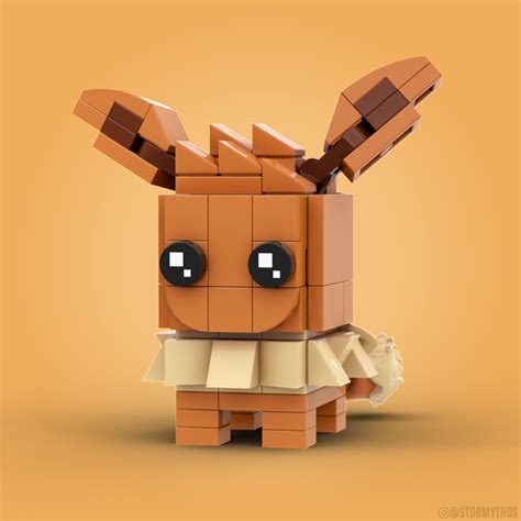 I made this LEGO Eevee! : r/pokemon