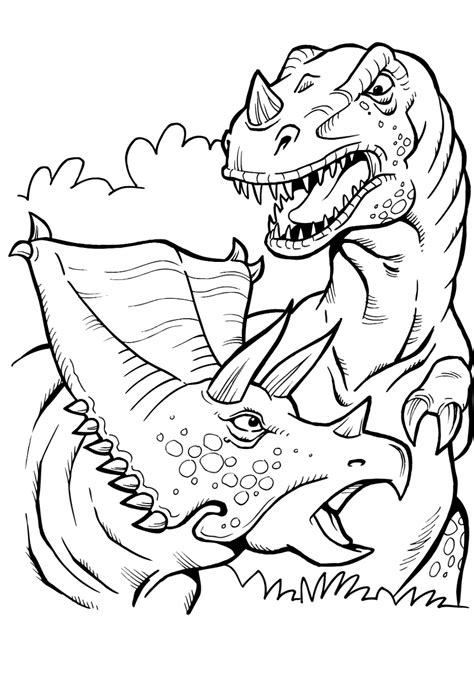 Dinosaur T Rex Coloring Pages