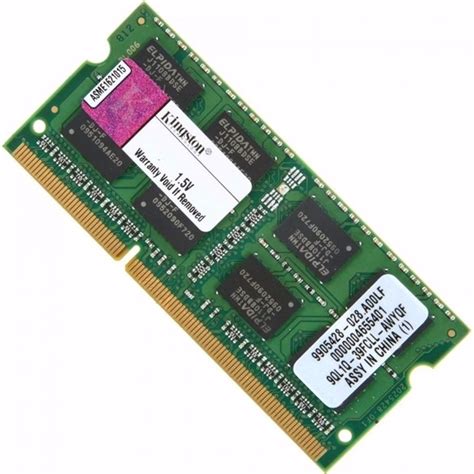 Memoria Ram Ddr3 4gb 1333mhz Kingston Laptop/notebook Sodimm - $ 549.00 ...