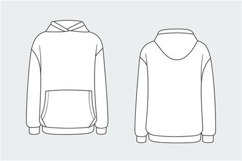 Vector Grey Hoodie Template - bmp-point