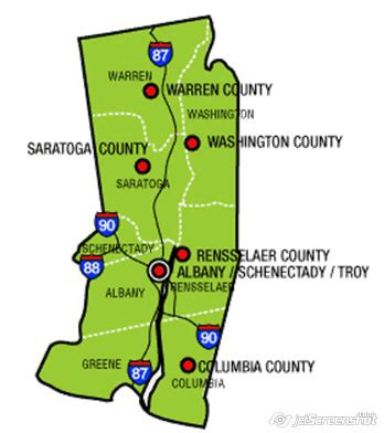 Public History: New York's Capital District: Capital District Map