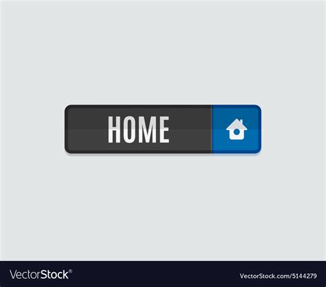 Home web button flat design Royalty Free Vector Image