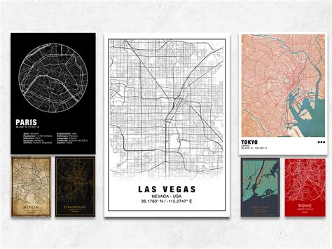 A city map poster or wall art print canvas | Upwork