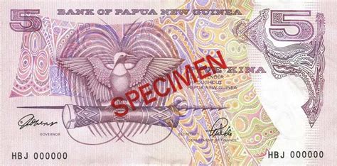 RealBanknotes.com > Papua New Guinea p13s: 5 Kina from 1992